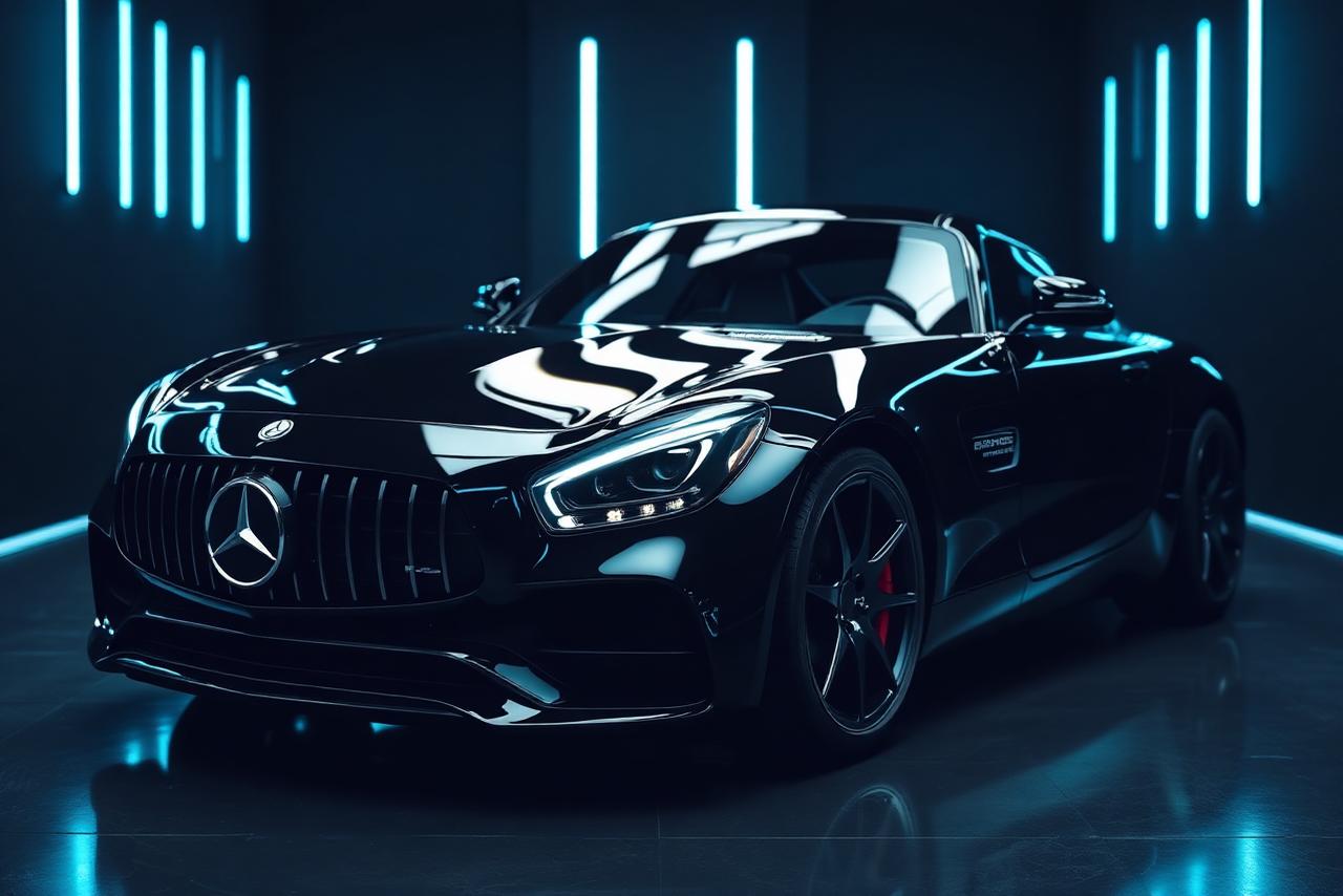 Mercedes-AMG GT paint correction and polishing Doha — Dosh Wash
